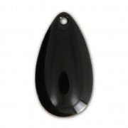 Dijes gotas de metal y resina epoxi 21x11.5mm Color Negro x 8|raw }}