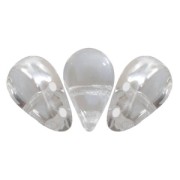 Cuentas de vidrio Amos® por Puca® 5x8 mm Crystal x10g