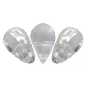 Cuentas de vidrio Amos® por Puca® 5x8 mm Crystal x10g