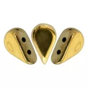 Cuentas de vidrio Amos® por Puca® 5x8 mm Full Dorado x10g