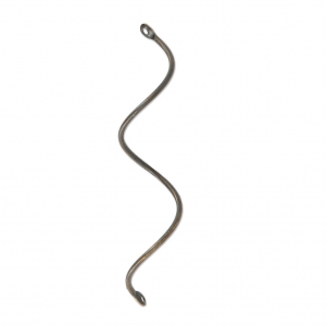 Entrepiezas espirales de metal 2 agujeros 43 mm bronce x2