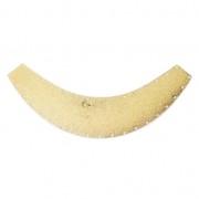 Entrepieza torque multi-agujeros de metal diamantado media luna 156x60 mm dorado x1|raw }}