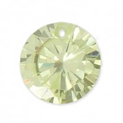 Colgante redondo de circonio  8 mm Peridot x1|raw }}