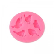 Molde de silicona para arcilla polimérica y arcilla de metal - Pajaritos