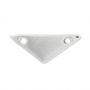 Entrepieza triángulo 2 agujeros 22 mm de Plata 925 x1