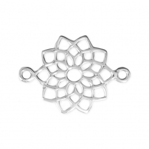 Entrepieza Chakra corona 2 anillas 20x14mm de Plata 925 x1