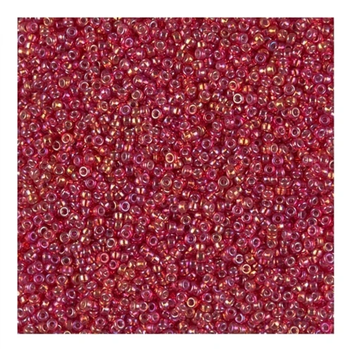 Rocalla Miyuki 15/0 1010 - Flame Red AB Silver Lined x8g