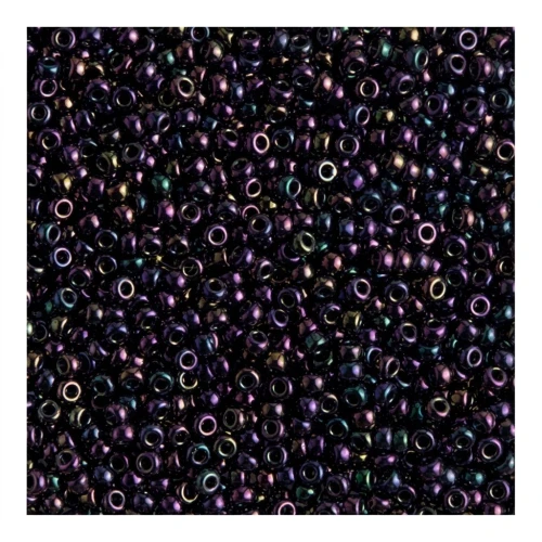 Rocalla Miyuki 11/0 454 - Metallic Dark Plum Iris x8g