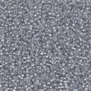 Rocalla Miyuki 15/0 242 - Spkl Pewter Lined Crystal x8g