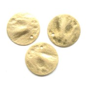 Cequies ajados 15 mm dorados con oro fino x5
