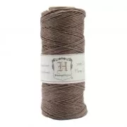 Bobina de 62 metros de hilo de cáñamo Hemp Cord 1.1 mm Marrón Claro