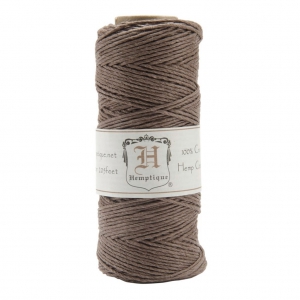 Bobina de 62 metros de hilo de cáñamo Hemp Cord 1.1 mm Marrón Claro
