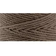 Bobina de 62 metros de hilo de cáñamo Hemp Cord 1.1 mm Marrón Claro