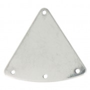 Entrepieza/Candelabro triángulo 3 agujeros 27 mm de Acero Inox x4