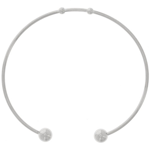 Pulsera de cuentas de 61 mm - acero inoxidable 304 x1