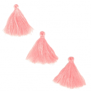 Pompones de imitación algodón 26-30 mm Baby Pink x10