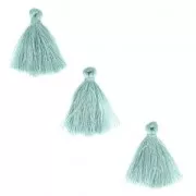 Pompones de imitación algodón 26-30 mm Light Teal x10