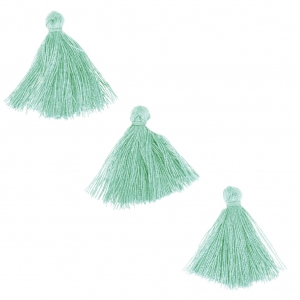 Pompones de imitación algodón 26-30 mm Mint x10