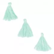 Pompones de imitación algodón 26-30 mm Light Mint x10