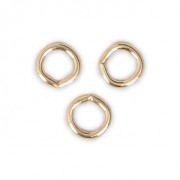 Anillas abiertas 4x0.7 mm Chapado de Oro 3 micras  x4|raw }}