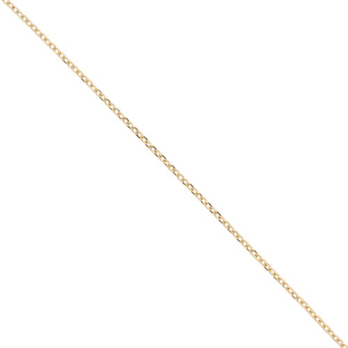 Cadena eslabón forçat 1.6 mm Chapado de Oro 3 micras x50 cm