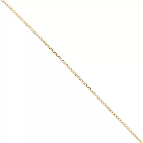 Cadena eslabón forçat 1.6 mm Chapado de Oro 3 micras x50 cm