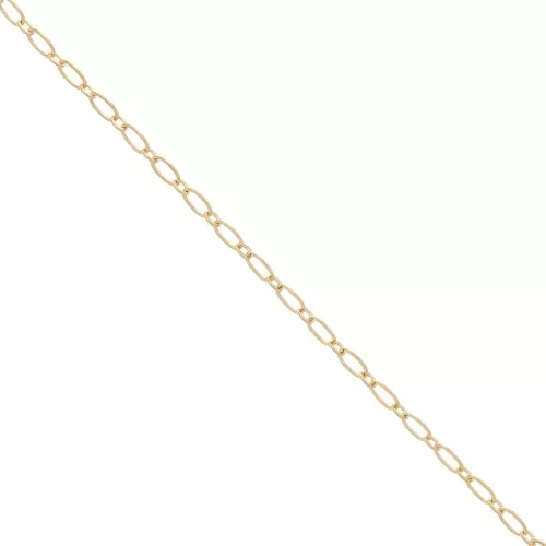 Cadena eslabón ovalado 2.5 mm Chapado de Oro 3 micras x50 cm