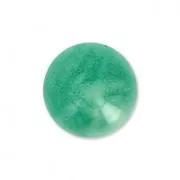 Cabuchón de resina gemas de imitación 8 mm Green Agate x1