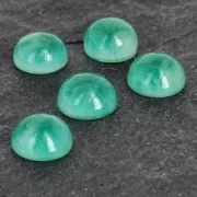 Cabuchón de resina gemas de imitación 8 mm Green Agate x1