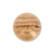 Cabuchón de resina gemas de imitación 8 mm Quartz Rutile x1