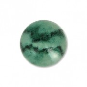 Cabuchón de resina gemas de imitación 8 mm Green Jade x1