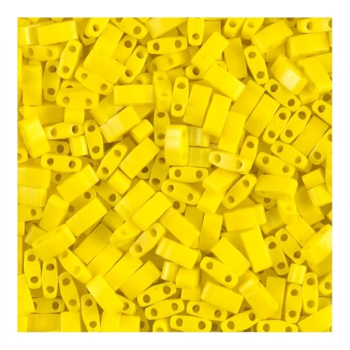 Miyuki Half Tila Beads 5x2.3x1.9 mm HTL-404 - Opaque Yellow x10g