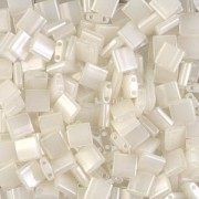 Miyuki Tila Beads 5x5x1.9 mm TL-0512 - White Alabaster Glazed Luster x10g