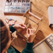 Telar cuentas inclinadas para hacer tus propias piezas de Joyería y bisutería DIY