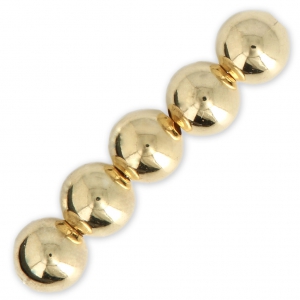 Bolas de latón 8 mm Dorado con oro fino para hacer tus propias piezas de Joyería y bisutería fantaisie DIY x20