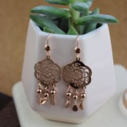 Dije de metal gota plana 7 x 4 mm plateado x 4