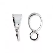 Enganche para colgante - De Fabricación Europea - 6 mm con anilla de Plata 925 x1