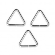 Anillas abiertas triangulares 8.2x7.6x0,76  mm de Plata 925 x10