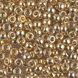 Rocalla Miyuki 8/0 193 - 24kt Gold Light Plated x5g
