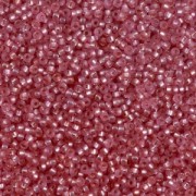 Rocalla Miyuki 15/0 1627 - Dyed Semi Mat Silver Lined Light Cranberry x8g|raw }}