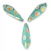 Dagas 5x16 mm Green Turquesa Peacock x50