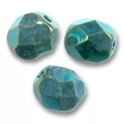 Facetadas 6 mm Green Iris x25