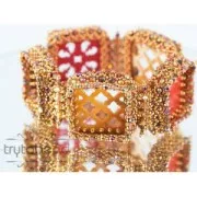 Entrepieza redonda multifilas de plexiglás 27 mm Coral x1