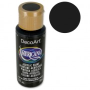 Pintura acrílica alta calidad - DecoArt Americana  - Ebony Black x59 ml
