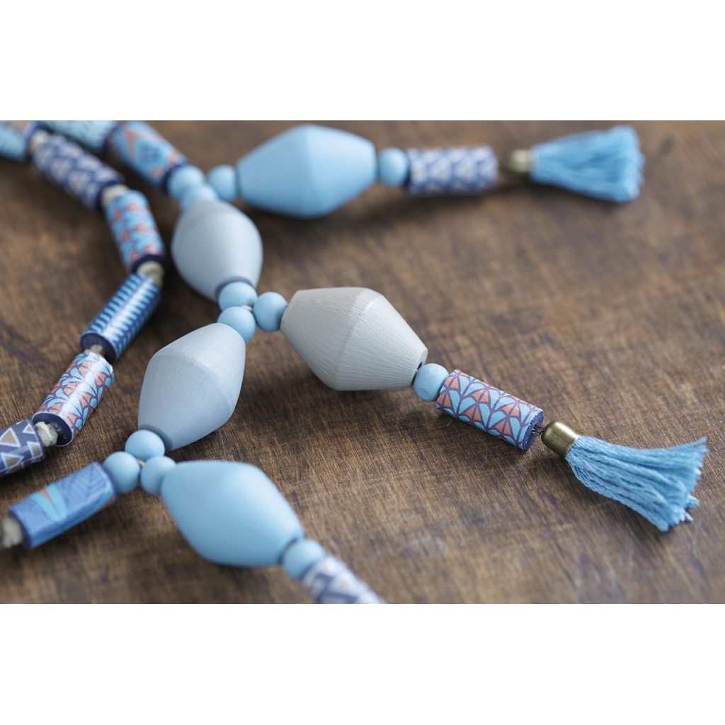 Grandes cuentas cilíndricas facetadas 40x17 mm