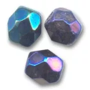 Facetadas 3 mm Jet Blue Iris x50