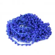 Cordón adornado con rocallas 2.4 mm para creaciones DIY - Azul x 3m