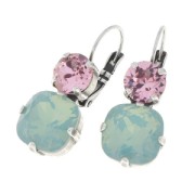 Ganchos de pendientes PureCrystal 1028/1088 8 mm y 4470 12mm dorado x2