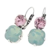 Ganchos de pendientes PureCrystal 1028/1088 8 mm y 4470 12mm dorado x2