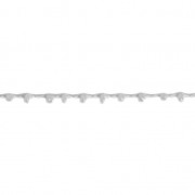 Cordón adornado con rocallas 2.4 mm para creaciones DIY - Gris x 3m